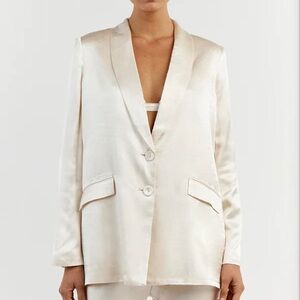 DISSH Pearl Satin Blazer & Bias Cut Pant